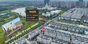 bán biệt thự đơn lập góc ha3 - đối diện bệnh viện vinmec - vị trí siêu đẹp - vinhomes ocean park 1