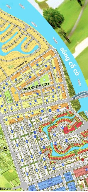 giá tốt nhất kđt green city.ngang 5m, giá 2.190 đường 11.5m cạnh sông cổ cò
