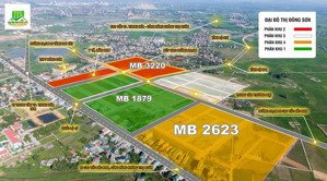 siêu rẻ lô góc 104.5m2 đường kinh doanh 20,5m đại đô thị đông sơn giá chỉ 2,x tỷ