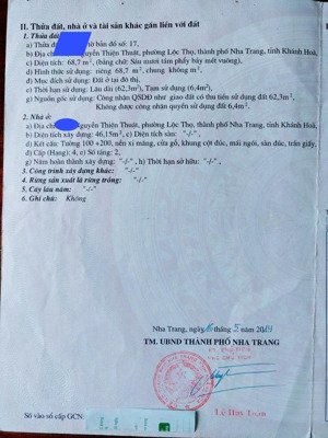 cần bán nhà 2 tầng tại hẻm 11 nguyễn thiện thuật thông ra chợ đêm đường hùng vương, nha trang