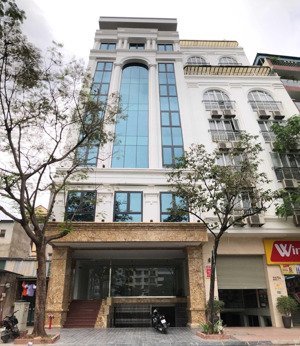 tòa nhà hoàng quốc việt - nghĩa đô - 140m2 - 8 tầng có hầm, mặt tiền 8m - 60tr/th