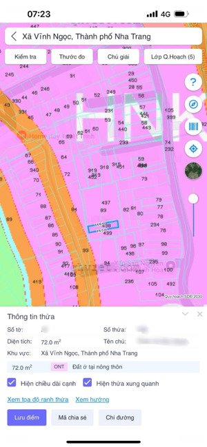 tp nha trang 72m2 đất ở chỉ 1,25tỷ