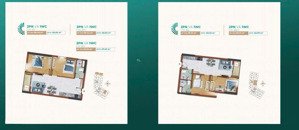  bán căn hộ tháp cielo dt: 51m² 2pn, 2wc, hướng đn, view hồ bơi trung tâm đắt giá