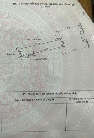 bán lô 222m kèm nhà cấp bốn 2 tầng mặt đường 359 thuộc 4b tân dương giá cực sốc chỉ 16,x tỷ