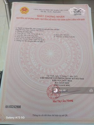 lô đất vip 5x40 full thổ cư chưa qua đầu tư. gần ngã ba mỹ hạnh, đường nhựa đẹp 8m. giá 1,368 tỷ