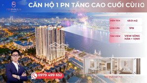độc quyền căn hộ 1pn cuối cùng giỏ hàng tầng cao dự án peninsula - view sông hàn cực đẹp!