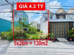 ngộp bán đất 5x26m, lê văn lương, ngay cầu long kiển, hẻm xe hơi, xây tự do