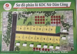 chính chủ bán lô đất 2 mặt tiền đường nữ dân công - có sổ hồng, gpxd