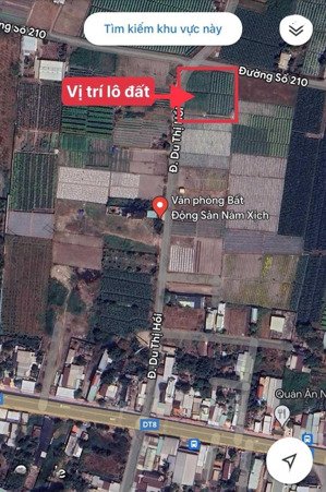 chính chủ bán lô đất 2 mặt tiền đường nhựa cách tỉnh lộ 8 200m, diện tích 2279m2, giá 7tr/m2