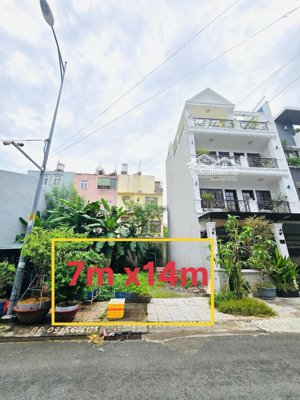 bán nền ngang 7m thạnh mỹ lợi dt 98m2(7m x14m) phạm công trứ- giá 13.5 tỷ phù hợp xây biệt thự mini