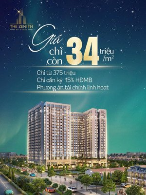 bán căn hộ chung cư cao cấp the zenith hải phòng, gía chỉ từ 3x triệu/m2