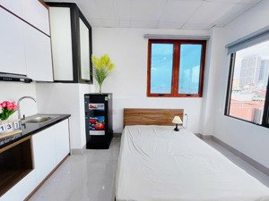 cho thuê phòng dạng studio mới khai trương, ban công, cửa sổ, 44 trần thái tông, cầu giấy - 4tr3