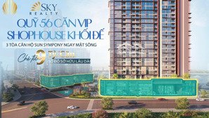 shop khối đế tại dự án hót nhất đà nẵng. phục vụ hơn 5000 cư dân. nằm sát sông cạnh bến du thuyền