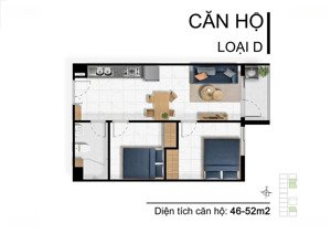 cơ hội vàng sở hữu căn hộ 2pn chỉ đưa trước 200tr mỗi tháng góp 7tr/ tháng