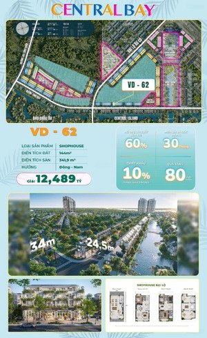 bán căn góc shophouse vịnh đảo - gần quảng trường ánh sáng eco central park