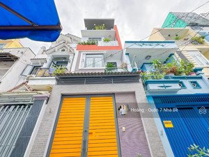 hẻm 4m dt 4mx15m xây 1 trệt 2 lầu sân thượng hẻm thông đường số tân quy gần đường nguyễn thị thập