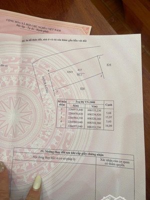 bán 2 lô góc 540 triệu. xã tân học - thái thụy thái bình dt: 131m2 gần trường, chợ gần ql37