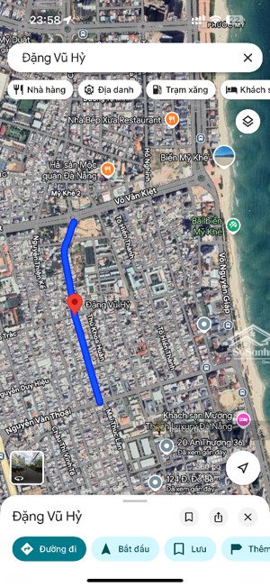 bán đất đẹp đường đặng vũ hỷ sát nguyễn văn thoại cách biển mỹ khê chỉ 400m