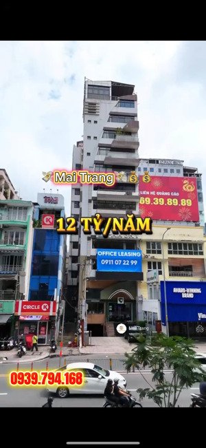 toà nhà góc 2 mặt tiền nguyễn thị minh khai - trương định lợi nhuận ròng 12 tỷ/năm. lh 