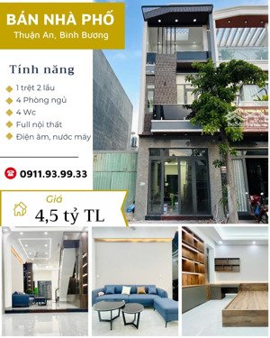 nhà mới đẹp, full nội thất, shr kdc lê phong 4.5 tỷ tl