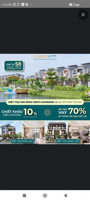 biệt thự đông bắc vùng thủ đô giá chỉ từ 58tr/m2 #hỗ trợ vay 70%# ck lên đến 10% # miễn lãi 2 năm