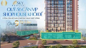 độc quyền căn shop khối đế sun symphony sát mặt sông hàn - ngay bến du thuyền giá chỉ 9,7 tỷ ck 18%