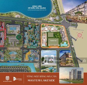 mở bán căn 3 ngủ - view hồ gia lâm - masteri lakeside - trục 10