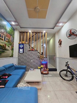 bán nhà 3 tấm, 4x20m, 2 mặt tiền trước sau, đường bình trị đông, 4pn, chỉ 6 tỷ 350 triệu