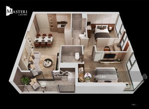 mở bán 2 ngủ góc - trục 20-15-11- masteri lakeside - view hồ ngọc trai - hướng đông nam - tòa u38