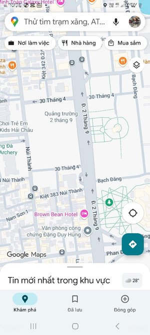 bán đất tặng ngay tòa nhà 5 tầng - mặt tiền đường 2/9 - hải châu - đà nẵng. - dt: 872,8m - 21.5m