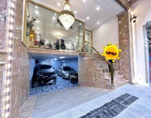 kd đỉnh! mặt tiền khủng!toà 9 tầng tm, hoàng quốc việt, phân lô, sát phố, vỉa hè rộng, có hầm 86m2