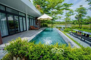 biệt thự bách thanh view hồ diện tích lớn nhất dãy 343m2, 3 pn, tay chạm nước flamingo đại lải