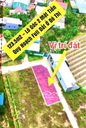 lô góc 2 mặt đường ô tô, trung tâm diên phước - diên khánh - 800 triệu