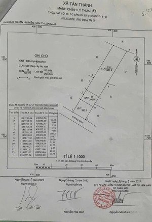 bán đất tại tân thành, hàm thuận nam, bình thuận, 6 tỷ, 2077 m2 - cơ hội đầu tư hot!