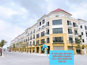 5tỷ, chính chủ chuyển nhượng suất ngoại giao, shophouse áp góc, đối diện chung cư, view biển hồ