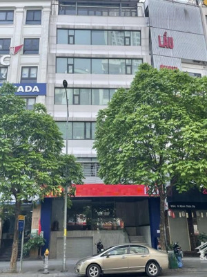 cho thuê tòa nhà khúc thừa dụ, dt 150m2, 5 tầng 1 hầm, mt 10m, thông sàn, kinh doanh
