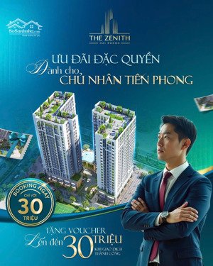bán cc 1pn + 1wc tại the zenith hải phòng, 2,1 tỷ, 42m2, uy tín