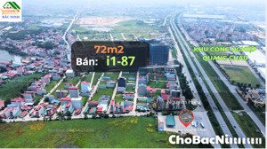 bán đất dãy i giãn dân đồng lớn quang châu, viêt yên, bắc giang (phường nếnh, bắc ninh) 72m² cbndh