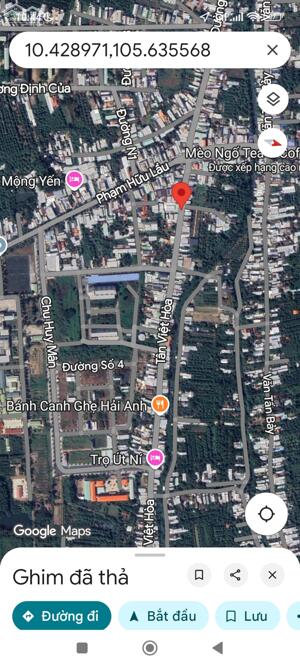 Nhà cấp 4 hai mặt tiền đường Tân Việt Hòa phường 6 TPCL, cách chợ Tân Việt Hòa 500m