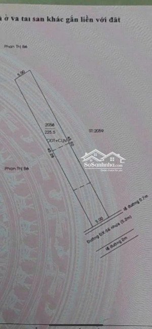 bđs đẹp phú mỹ cũ mặt tiền dx nhựa 7m thông dân cư đông kín hiện hữu vị trí trung tâm p bình dương