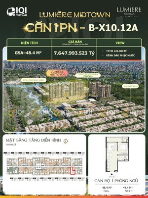 hàng hot - chuyển nhượng căn hộ 1pn giá tốt đối diện trung tâm thương mại, view nhạc nước