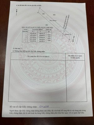chính chủ bán đất mặt tiền dt 742, vĩnh tân, tân uyên. dt 10*80m có 160m2 tc. giá 7.5 tỷ tl
