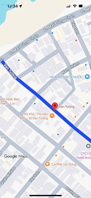 bán đất mặt tiền (ngang 7.5m) đường vạn tường, hòa hải, ngũ hành sơn, giá 5 tỷ 2 tl