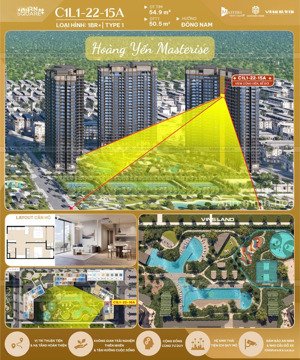 bán chung cư masteri trinity square, nghĩa trụ, văn giang, hưng yên - hướng đông nam cực mát