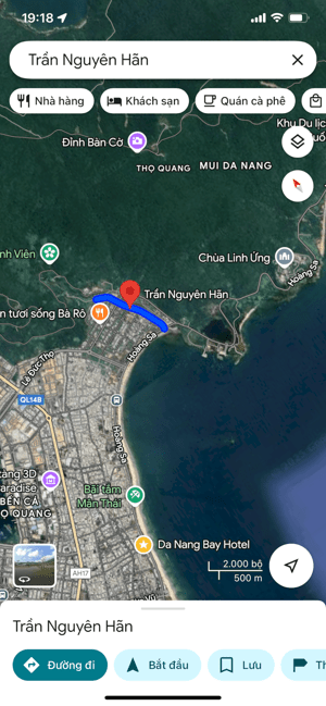Cho thuê 250m2 Đất 2 Mặt Tiền view núi Sơn Trà
