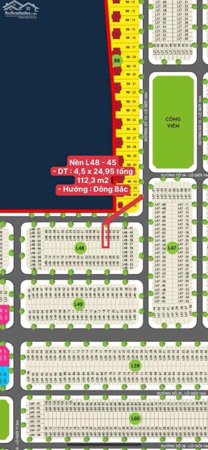 Bán nền 112,3m2 Khu Dân Cư Ngân Thuận - Bình Thủy Cần Thơ