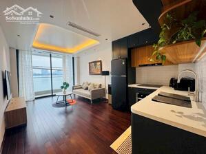 Cho thuê căn hộ 1PN rộng tới 80m2 tại Quảng Khánh, Tây Hồ, đủ nội thất mới đẹp hiện đại, ban công, view hồ