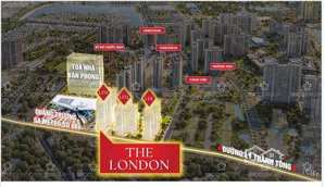 trực tiếp cđt quỹ căn 3pn the london bc đông nam - giá chỉ 5,4tỷ htls 0%, thanh toán giãn - lh ngay