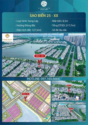 biệt thự song lập sao biển 25 - 20 view hồ - sổ lâu dài - giá cực hợp lý!