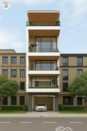 nhà 7 tầng thang máy nguyễn sơn, bồ đề, 93.2m2, gara 2 ô tô thiết kế